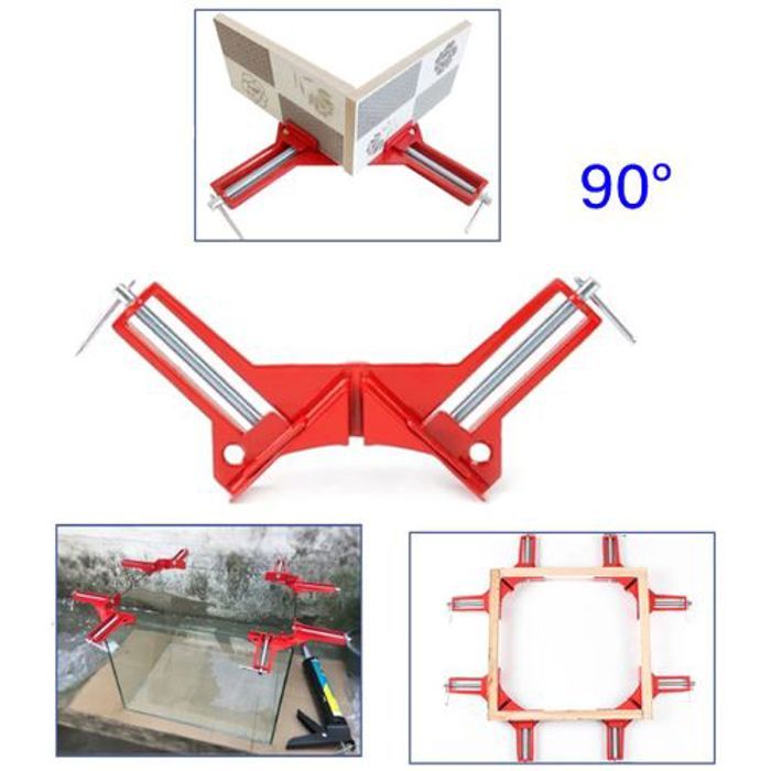 Pince à Angle droit à 90 degrés fixation rapide pour aquarium, cadre, menuiserie