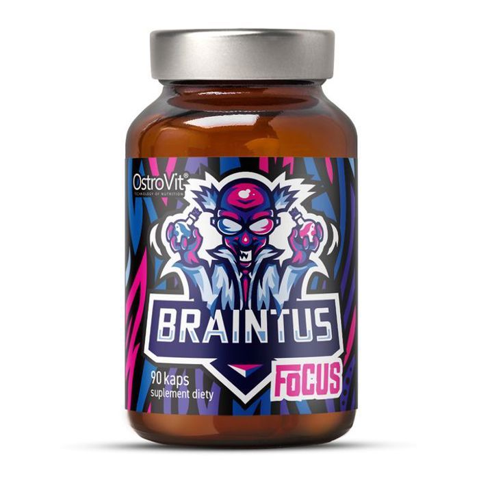 Braintus Focus 90 Caps - Guarana, L-tyrosine & L-théanine