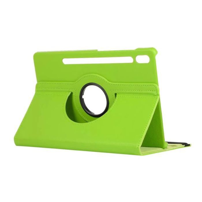 Coque - GENERIC - Samsung Galaxy Tab S7 T870 - Cuir - Vert - 360° Rotatif