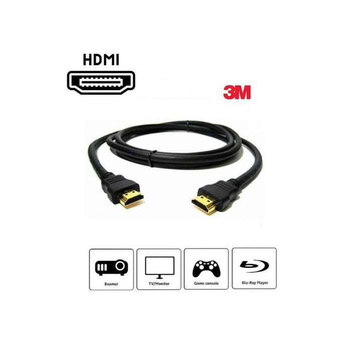 Intercable Cable HDMI 3m Full HD haute qualité