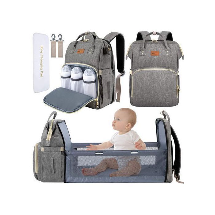 Sac à couches de bébé, Sac à Dos avec lit Portable pour Bébé