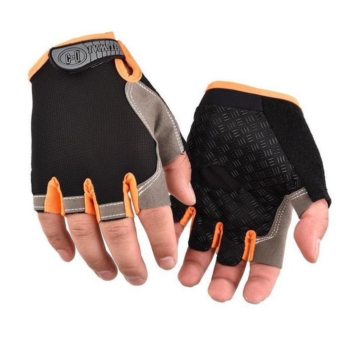 Gants de Cyclisme - GENERIC - Demi-Doigt - Antidérapants - Respirants - Taille L