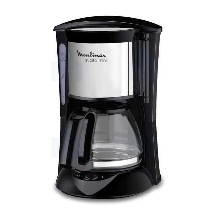 Cafetière Classique - MOULINEX - FG1518 - 6 Tasses - Noir/Inox - Arrêt automatique