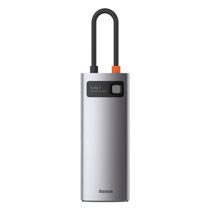 Station d'accueil multifonction - BASEUS - 6-en-1 - 100W PD - 4K HD - USB 3.0