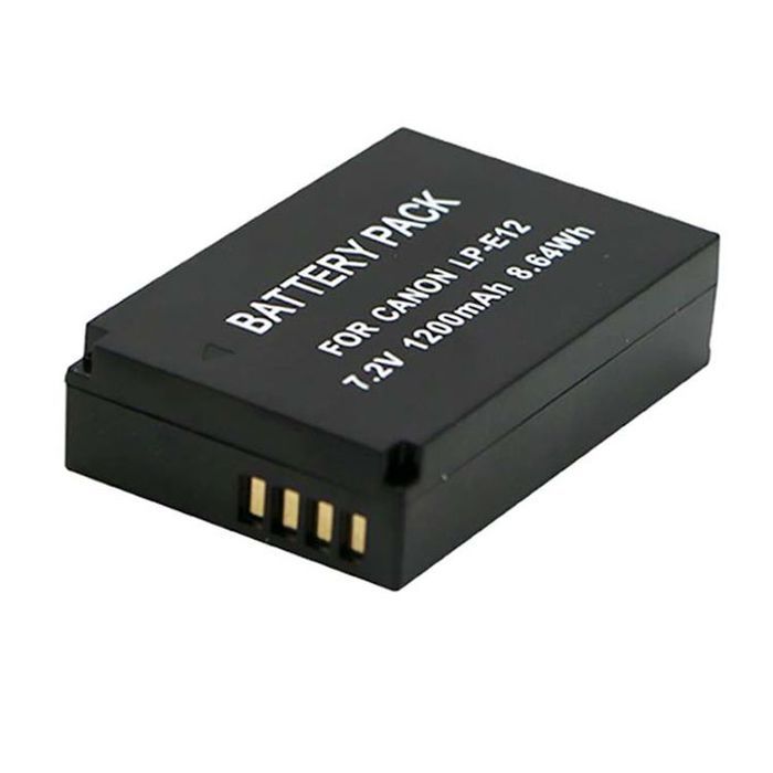 Batterie pour appareil photo reflex numérique 7.2V LP-E12 pour Canon EOS 100D Kiss X7 Rebel SL1 EOS M10 DSLR