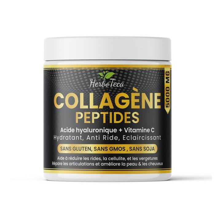 Herboteca Collagène Peptides + Acide Hyaluronique + Vitamine C 200g