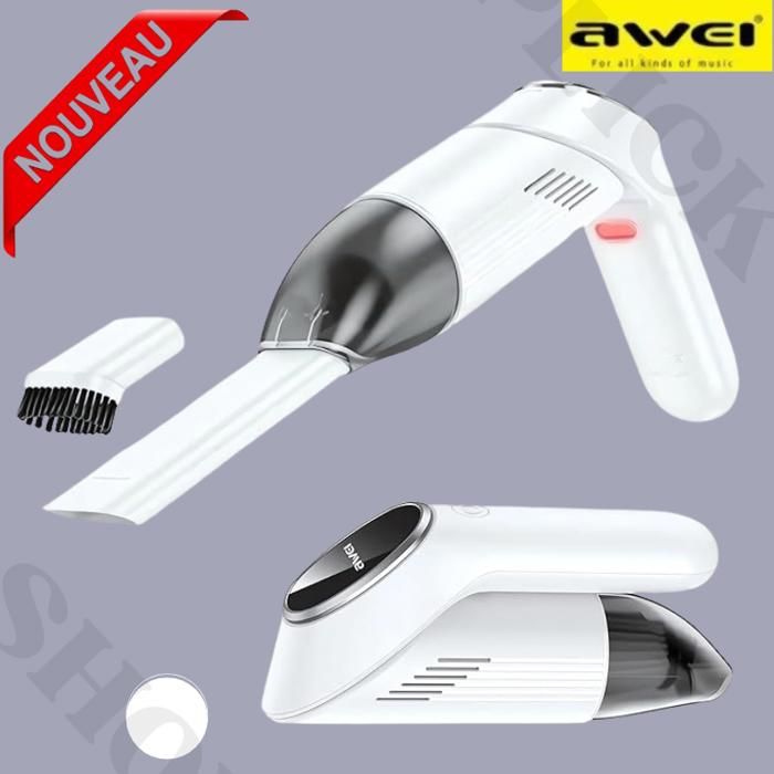 Aspiration sans fil pliable Awei V1 pliable led Super aspiration /Stockage pratique e Lumière LED