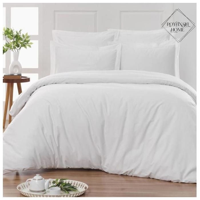 Housse de Couette 1 Place – Protection Élégante & Confort  - Blanc