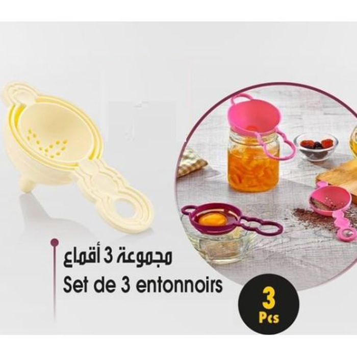 Qlux Set De 3 Entonnoirs  Ensemble de Pâtisserie