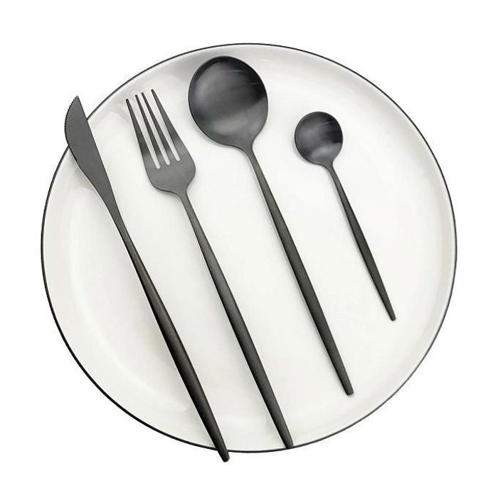 Ménagère 24 Pcs Charmy Noires