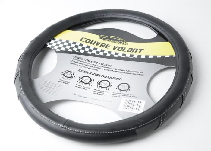 Couvre volant - GENERIC - 38 cm - Noir - Polyester - Confortable