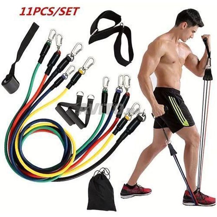 Bandes Élastiques de Fitness - Non spécifié - 150 LBS - 11 Pièces - Léger et Portable - Idéal pour Débutants