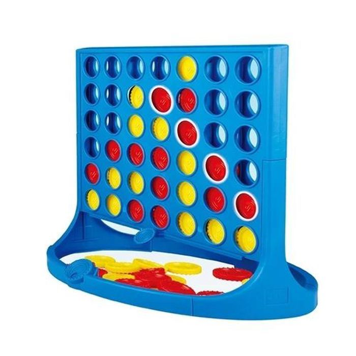 Jeu de société - Puissance4 - Connect 4 - 2 couleurs - 6 ans et plus - Éducatif