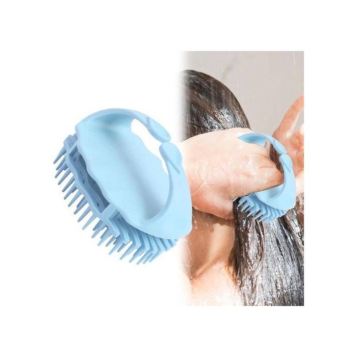 Brosse à cheveux-massage du cuir chevelu, Bleu