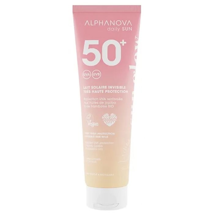 Lait Solaire - ALPHANOVA - Sun Glow - Très Haute Protection SPF50+ - Waterproof - 150ml