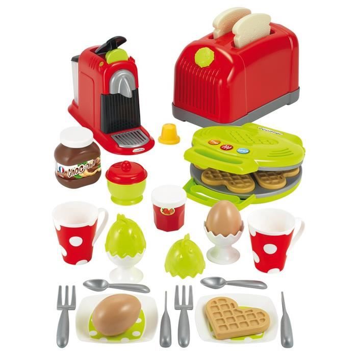 ECOIFFIER Coffret toaster - Collection 100% Chef - Conseillé dès 18 mois - Origine France Garantie