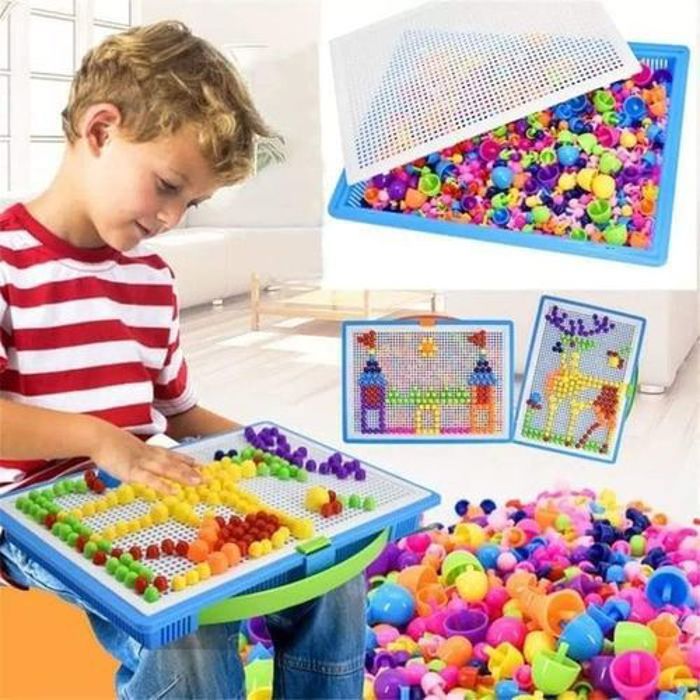 Jouet enfant Creative Mosaic portable   montessori 296 pcs
