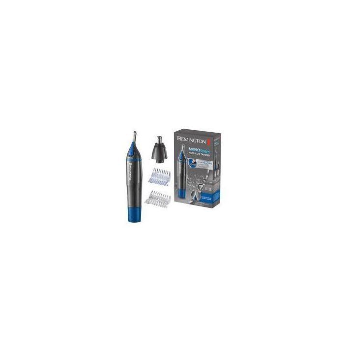 Remington Tondeuse-nez NE3850 - antimicrobienne - série Nano, tête rotative double face, peigne à sourcils