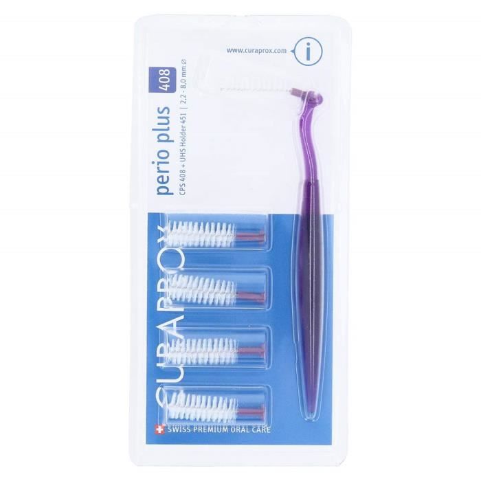 Brossette interdentaire - Curaden - CPS 408 Perio Plus - Grosseur 2,2 mm - Efficacité 8,0 mm - Mixte