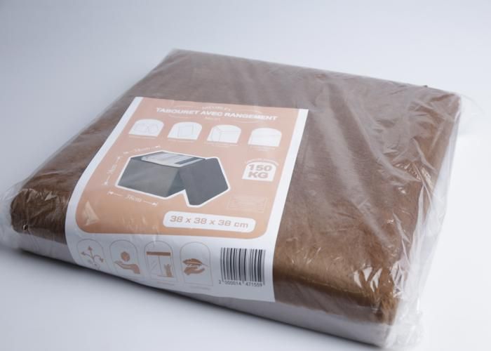 Boîte de rangement - GENERIC - MH-01 - Pliable - Marron - 38x38x38 cm