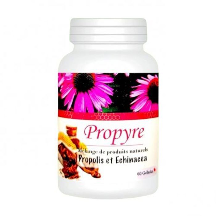 Propyre Mélange de produits naturels  Echinacea et Propolis 60 gélules