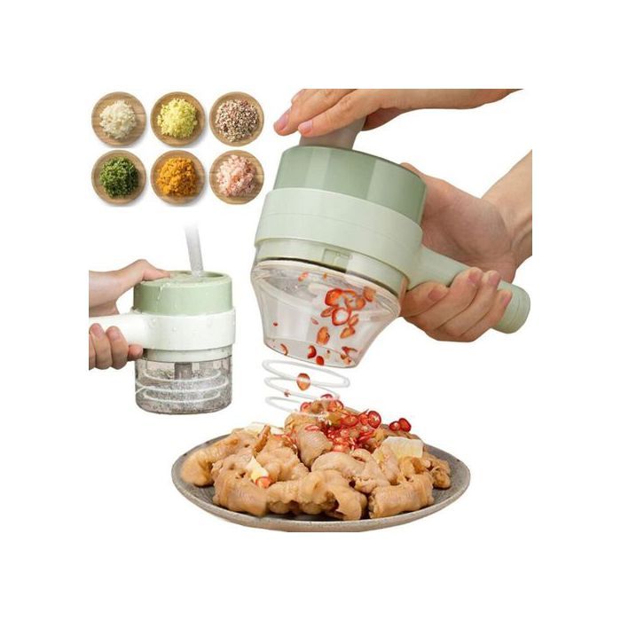 mini Hachoir culinaire électrique, hachoir sans fil avec poignée, coupe-légumes