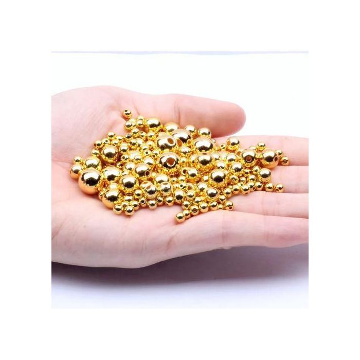 Perles - GENERIC - Gold doré - 200 pcs - 2/3/4/5/6/8MM - Bijoux DIY