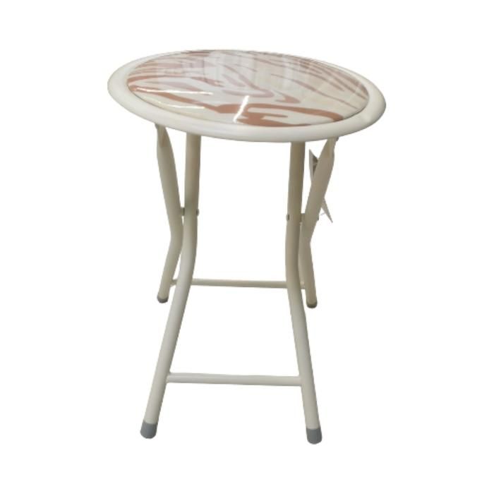 TABOURET PLIABLE AVEC MOTIFS 30*30*45CM CMP