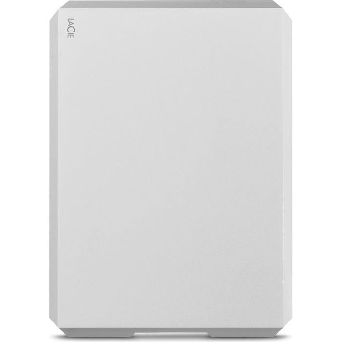 LACIE - Disque Dur Externe - LaCie Mobile Drive Moon Silver - 1To - USB-C/USB3.0 (STHG1000400)
