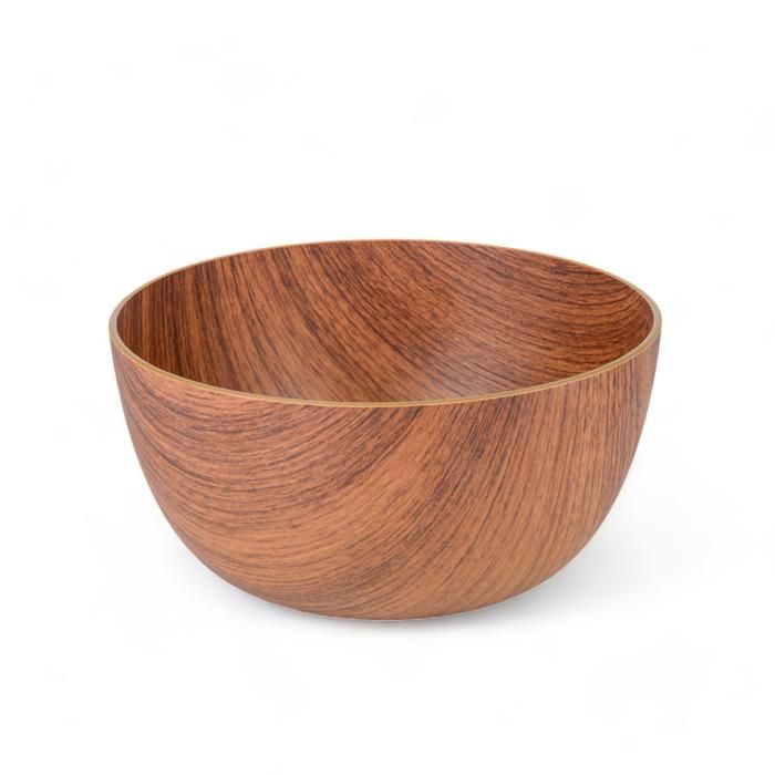 SALADIER ROND 20CM MELAMIN EFFET BOIS 10183