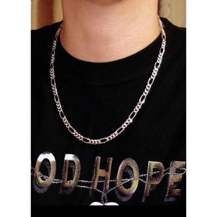Collier - Non spécifié - Argenté - Longueur 55 cm - Avec pendentif - Pour homme