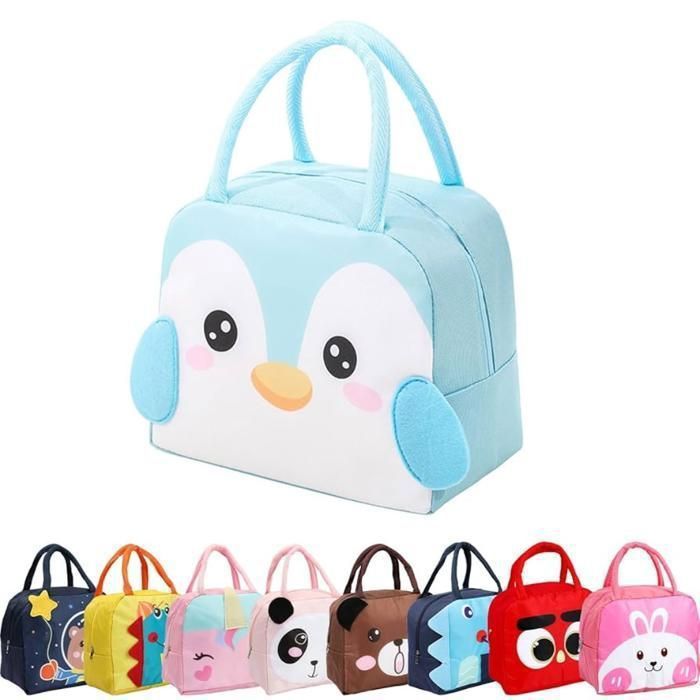 Sac thermique scolaire en polyester pour repas frais des enfants (Couleur aléatoire)