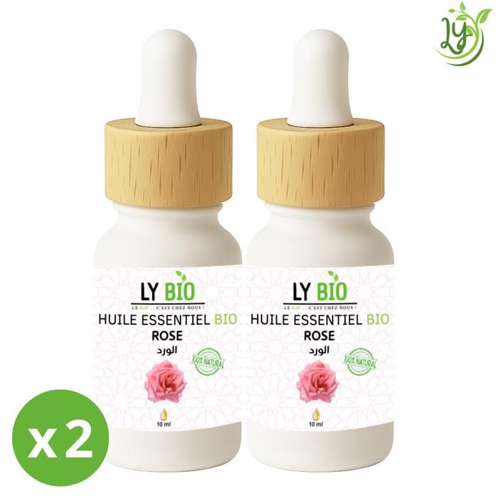 LYBIO PACK HUILE ESSENTIEL ROSE 10ML LOT DE 2 bouteilles