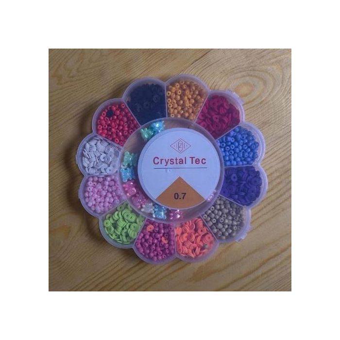 Boite de perles pour enfants, pour la fabrication de bijoux bracelets