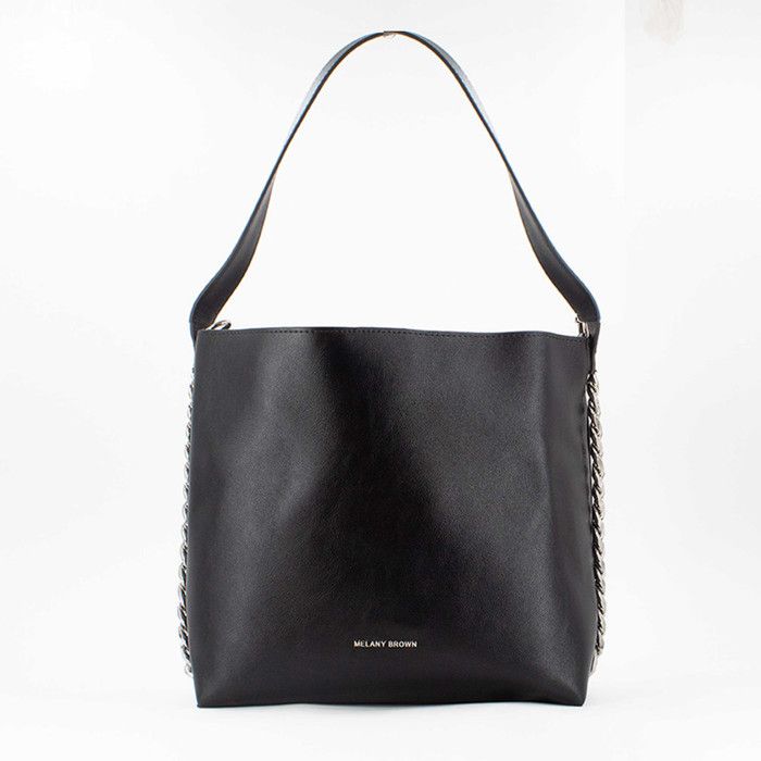 Sac à main - MELANY BROWN LONDON - MYSTIC - Noir - Simili cuir - Fermeture aimantée