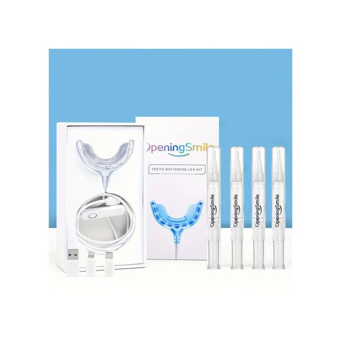 Kit de blanchiment dentaire LED - Un Sourire - Technologie lumière bleue - Résultats rapides - Sans douleur