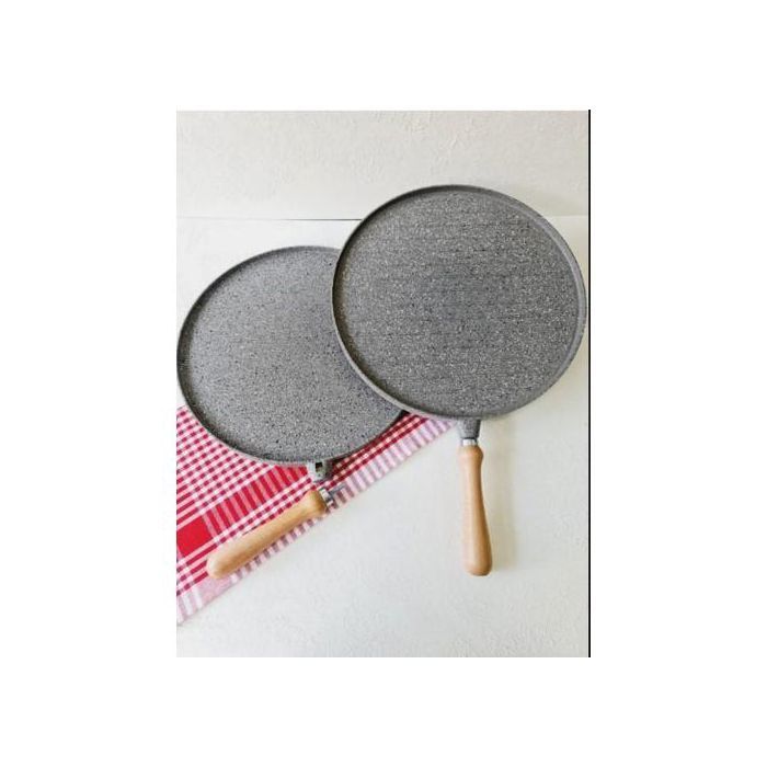 Poêle à pain plat et à griller - Elit - AMBOSS DOUBLE SIDED GRANITE - 36 cm - Fonte - Résistance aux chocs