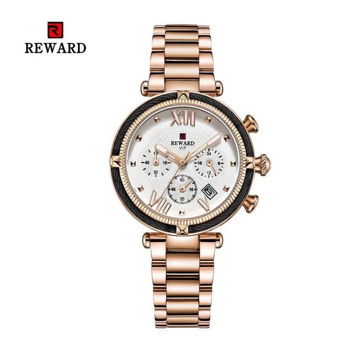 Montre chronographe élégante en acier inoxydable