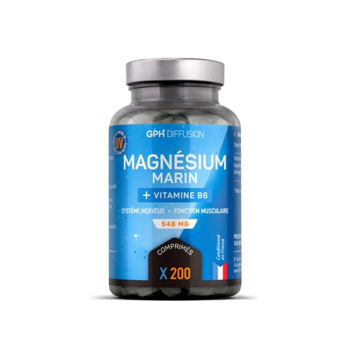 Magnésium Marin et vitamine B6 200 comprimés 550
