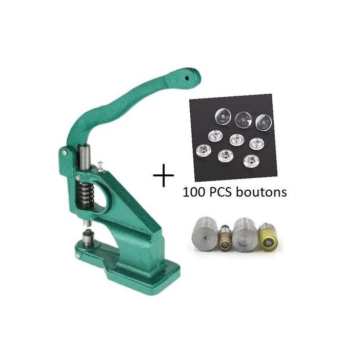 Machine à boutons à pression - GENERIC - Presse manuelle - 100 PCS - Outils de couture - Moules en métal