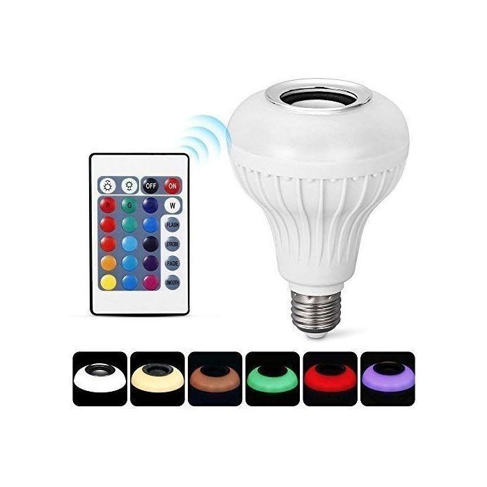 Ampoule de musique LED Bluetooth avec Lumieres d'ambiance et Télécommande