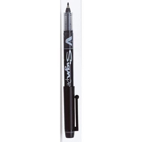 Feutre - PILOT - V-SIGN PEN - Noir - Pointe fine 0,6 mm - Encre liquide