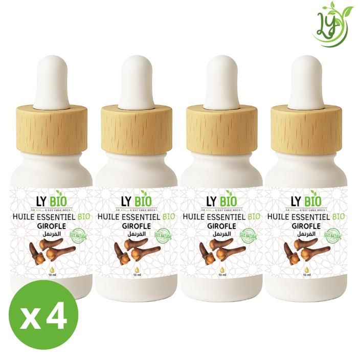 LYBIO PACK HUILE ESSENTIEL GIROFLE 10ML LOT DE 4 bouteilles