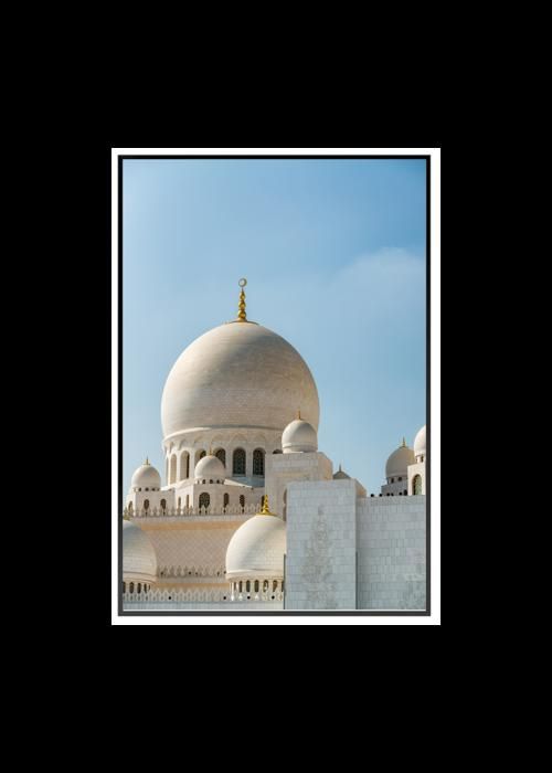 Cadre Photo - Sheikh Zayed - Noir - 61x91 cm - Décoration murale - Multicolore