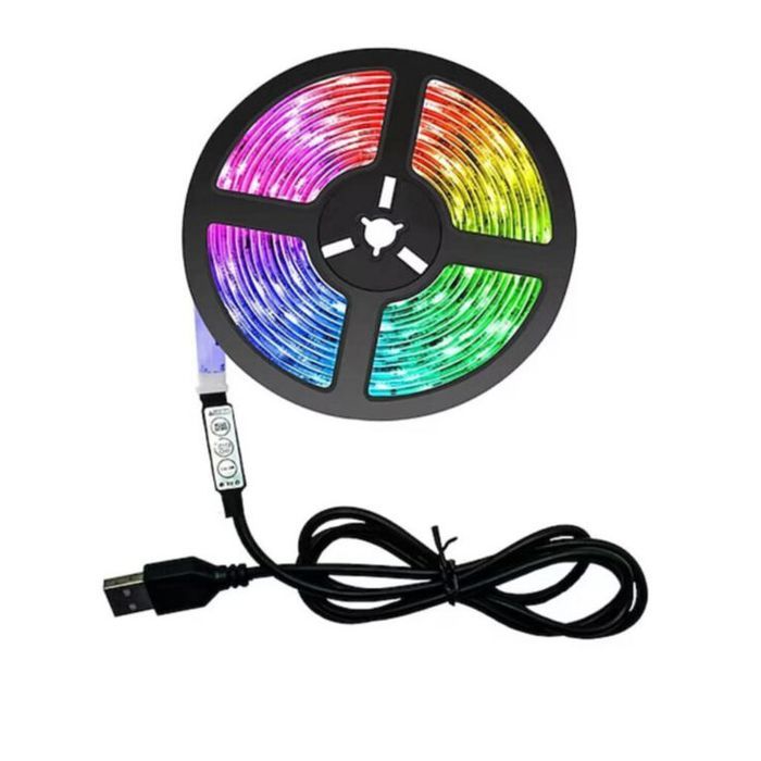 LED Mood Light - GENERIC - 3M - Multicolore - Télécommande - Design Contemporain