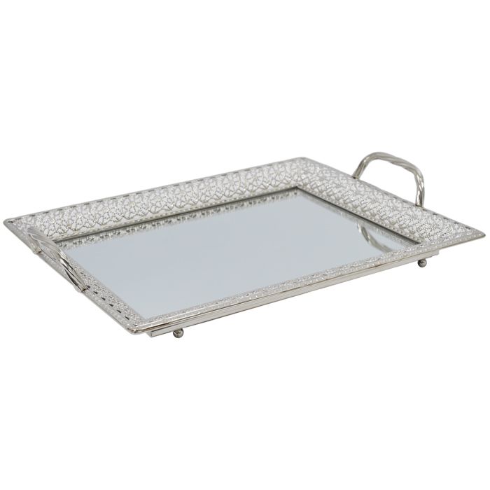PLATEAU DE SERVICE AVEC MIROIR ET POIGNEES A1/M6