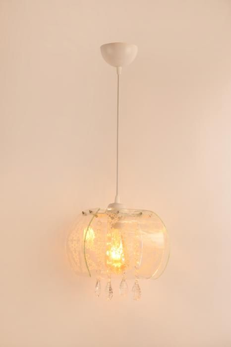 lustre suspendue en verre