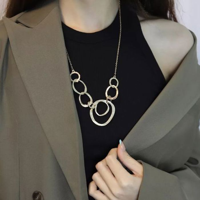 Collier - GENERIC - Pendentif doré - Acier inoxydable - Cadeau romantique - Femme