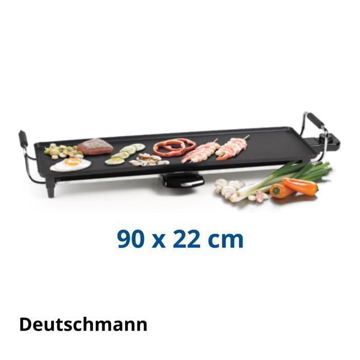 Plancha Électrique - DEUTSCHMANN - DM-1680 - 2000W - Surface 70x90cm - Thermostat Réglable