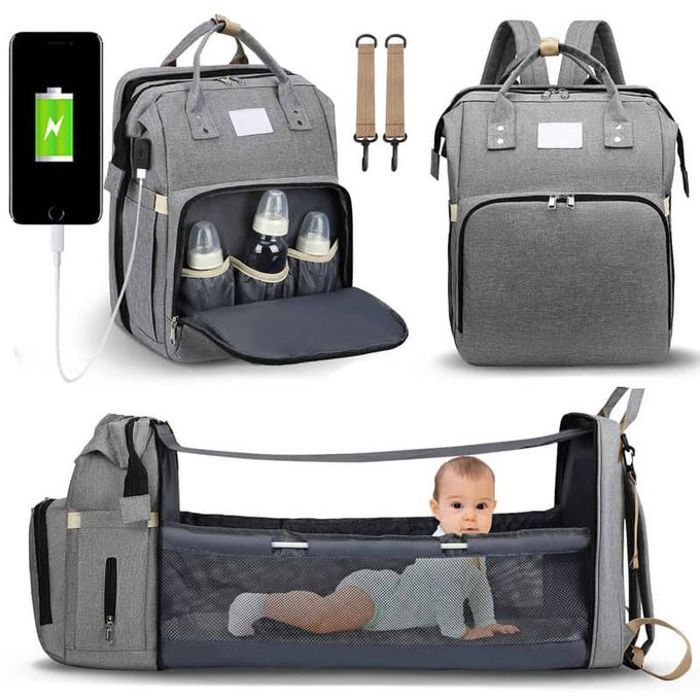 Sac à langer portable pour bébé, lit de voyage, couffin pliant, imperméable.